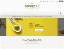 Tablet Screenshot of gourmetcookingandliving.com